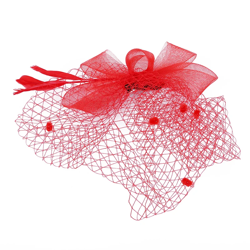 1 шт. перьевая атласная заколка для волос для женщин Коктейльная Свадебная вечеринка свадебное платье повязка на голову вечерние