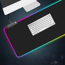 Besegad большой USB геймер Коврик для мыши проводной светодиодный RGB красочное освещение игровой коврик для мыши нескользящий ноутбук компьютерная мышь коврик