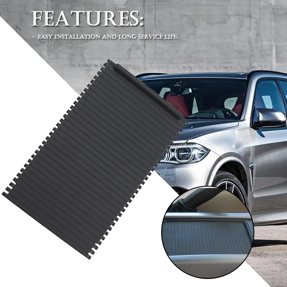 

VODOOL Car Center Console Cover Roller Blinds Armrest Cup Holder Storage Box Sliding Shutters Curtain For BMW X5 E53 1998-2006