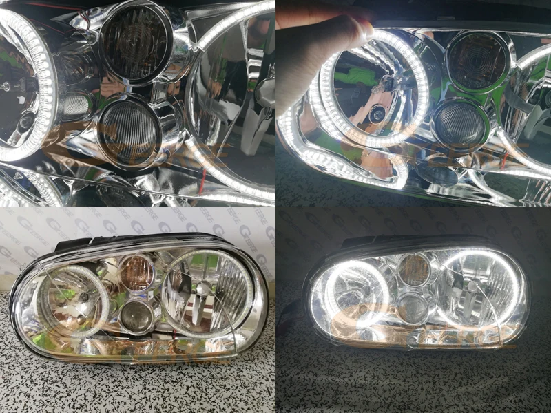 Для Volkswagen VW Golf MK4 R32 GTi VR6 CABRIO A4 1998 2004 ультра яркий SMD СВЕТОДИОДНЫЙ ангельские глазки
