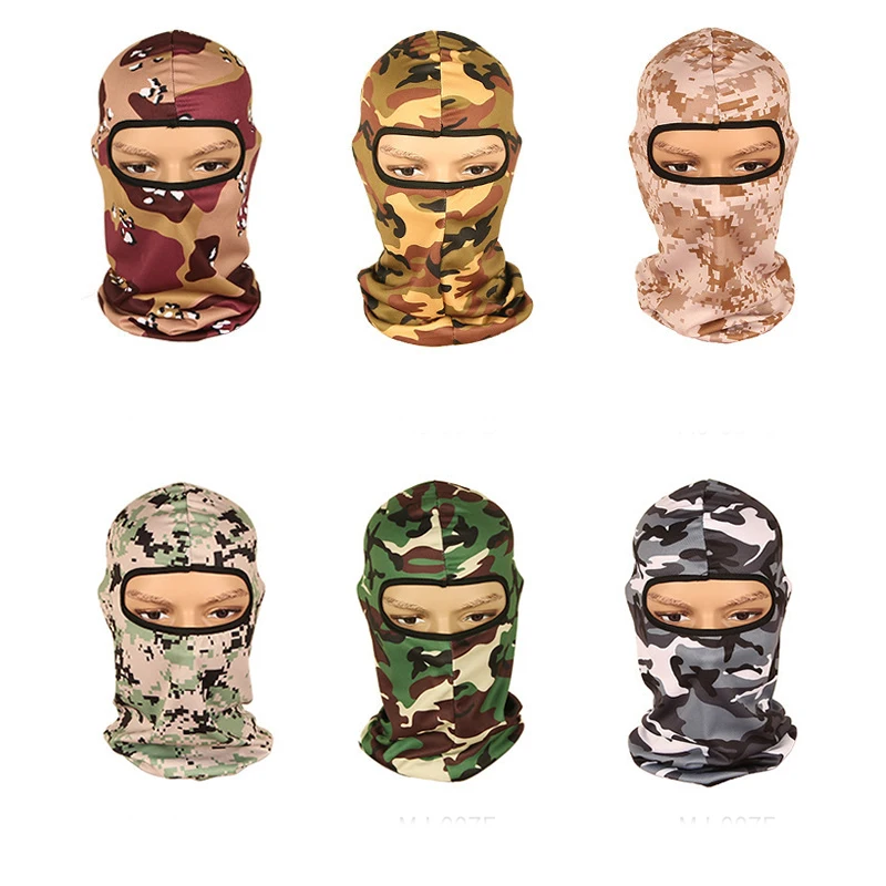 Шапка Зимняя лицевая и Шейная флисовая Маскировочная Шапка Балаклава для походов и верховой езды Лыжная Охота теплая шапка Ветрозащитная маска