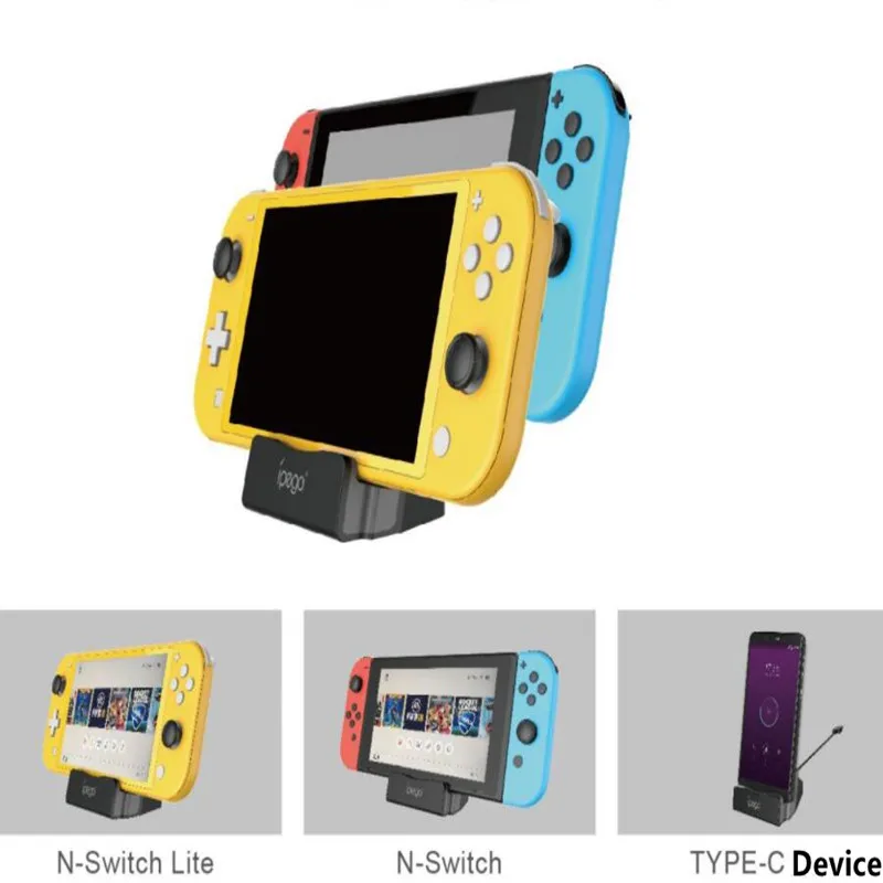 Мини-зарядная док-станция type-C для nintendo Switch Lite переключатель любых устройств