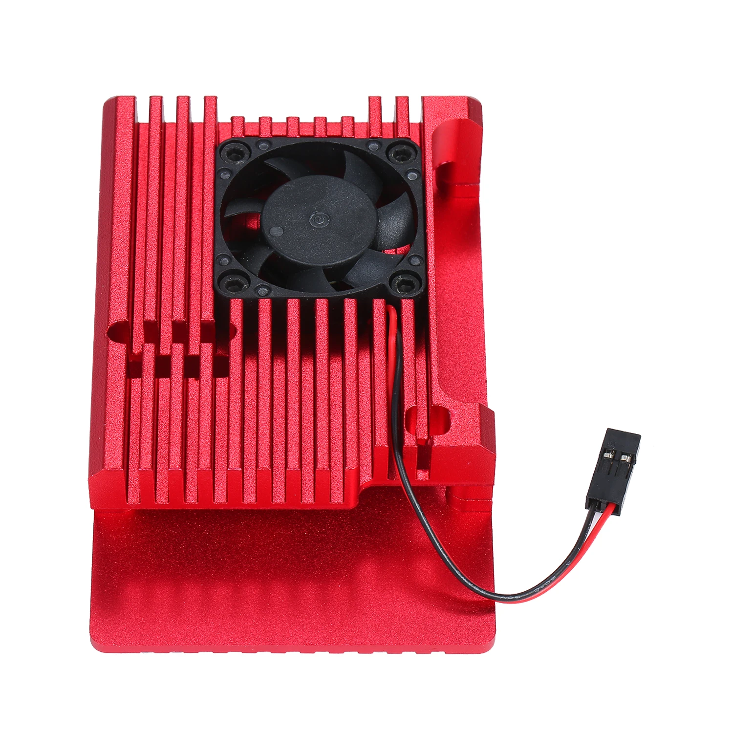Чехол из алюминиевого сплава для Raspberry Pi 4 с охлаждающим вентилятором чехол Raspberry Pi защитный корпус из красного металла