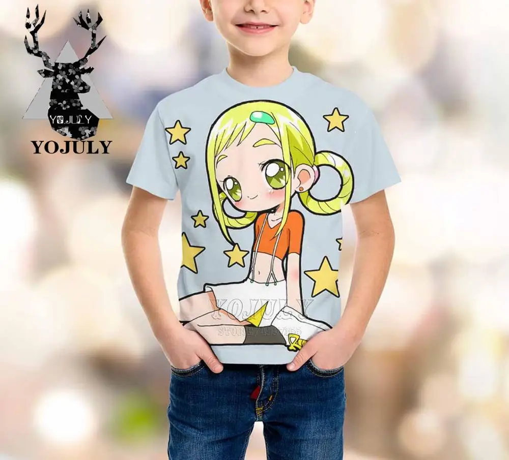YOJULY Witch Doremi harajuku/детская одежда с 3d принтом для маленьких мальчиков и девочек-подростков детская футболка Лидер продаж, модные топы, футболки, футболки, Modis, A321