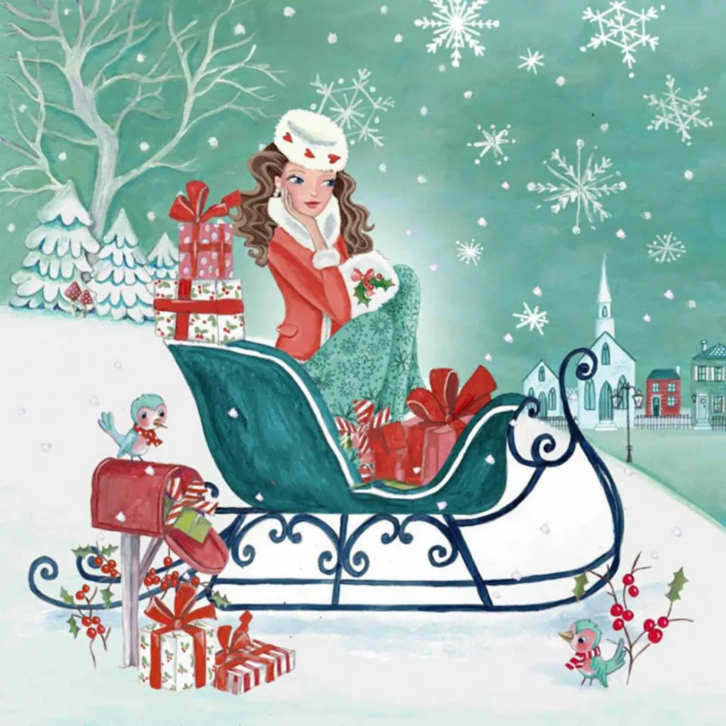 C 5D Christmas Diamond Painting Photo Custom Cross Ctitch Kit Diamond Embroidery Painting Mosaic Diamond Wall decoration FS06 - Цвет: A