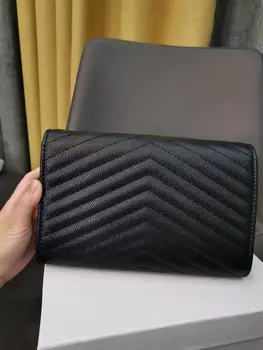 

New women's bag of Deluxe fashion leather bag Hand-held oblique bag chain shoulder mini luxury Caviar bag