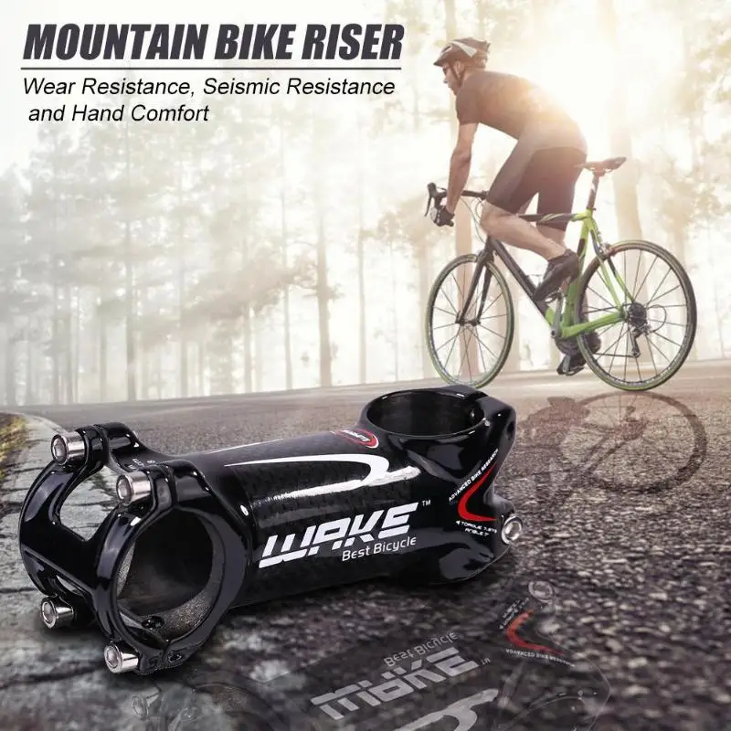WAKE MTB Bicycle Stem Durable Road Mountain Bike Stem Aluminum Alloy Bicycle Riser Handlebar Riser Stem for Cycling Accessories