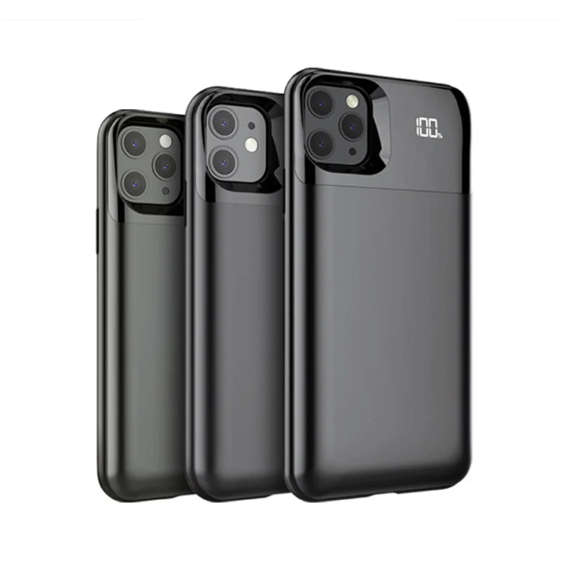 Slim Wireless Battery Charger Case 5000mAh For iPhone 11 pro 5500mAh for 11pro max Powerbank Phone Cover | Мобильные телефоны и