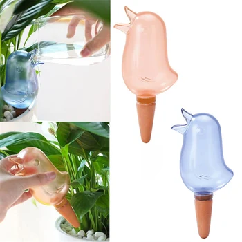 

Automatic Watering Spike Drip Irrigation Plant Waterer For Garden Bird Shape Durable Just insert into soil and fill with water