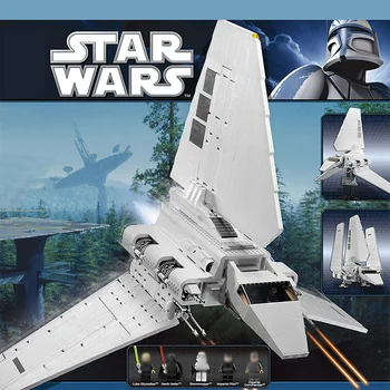 

Compatible Lepinblock Star Plan 10212 LELE Wars 35005 Imperial Shuttle Set with Figures Building Blocks Bricks KID DIY Toy Model