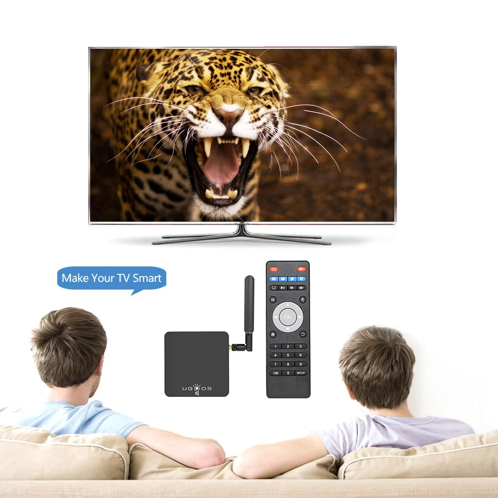 ТВ приставка UGOOS AM3 AM6 Android Amlogic S912 UHD 4K HDR 2 ГБ/16 ГБ 4G и 5G Wi Fi 1000 м LAN DLNA Miracast HD