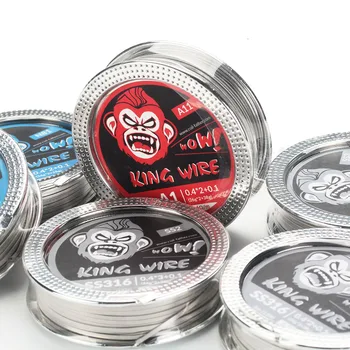 

100% Authentic Coil Father King Wire 15ft A1/NI80/SS316 For E cigarette RDA RTA Pre-built Coils