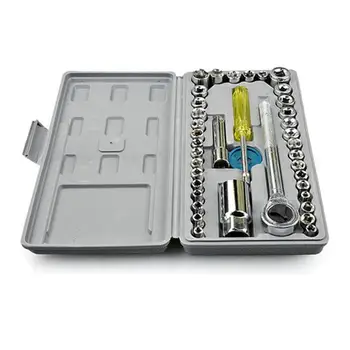 

Car Repair Combination Suit Plastic+Metal Disassembly Tool Set Motorcycle Ratchet Socket Wrench Kits Household Hand Tools