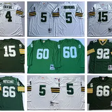 Stitiched, Green Bay, Reggie White, brett favre, Bart Starr, Ray Nitschke, Aaron Rodgers, Donald Driver, Paul Hornung, Throwback Jersey