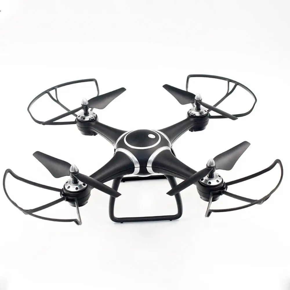 Черный S7W Смарт селфи RC Квадрокоптер Дрон самолет с Wi-Fi FPV 0.3MP HD камера в реальном времени удержание высоты 3D сальто - Цвет: Черный