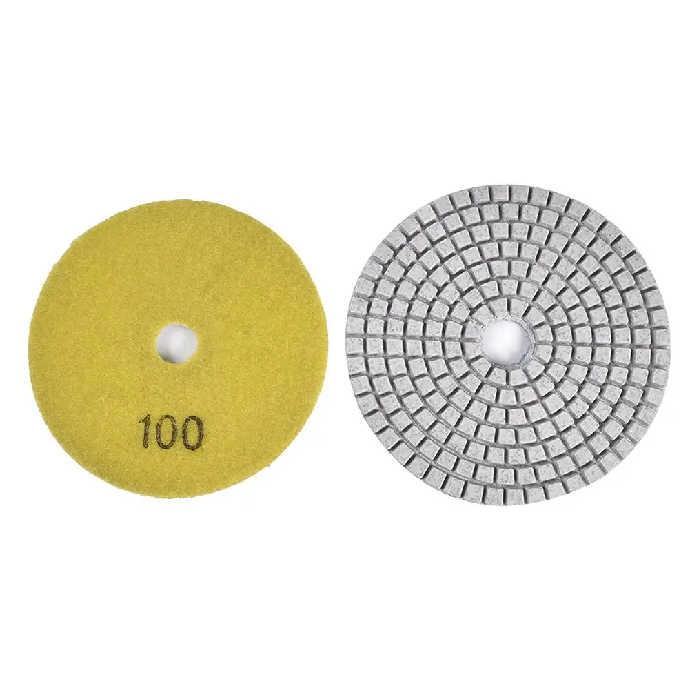 Diamond Polishing Pads Set Rubber Sticking Tray Polishing Pad Most Popular for Granite Marble Concrete