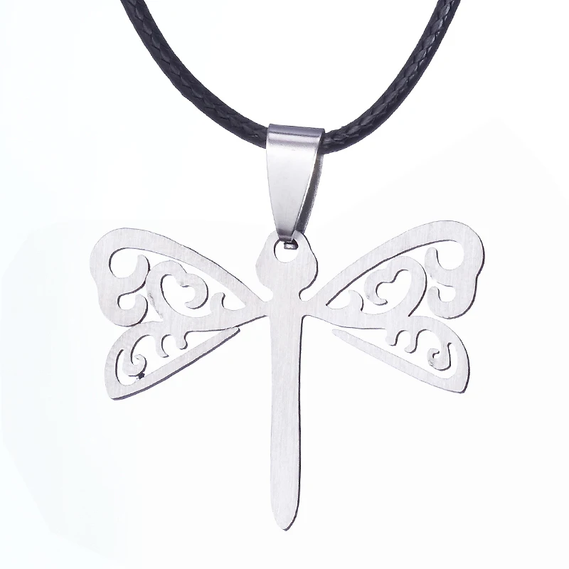 Dragonfly ZRM, модные серебряные подвески, Подростковый волк, трискель, ожерелье Трискелион, ожерелье Эллисон, Argent, ожерелье из нержавеющей стали - Окраска металла: Dragonfly