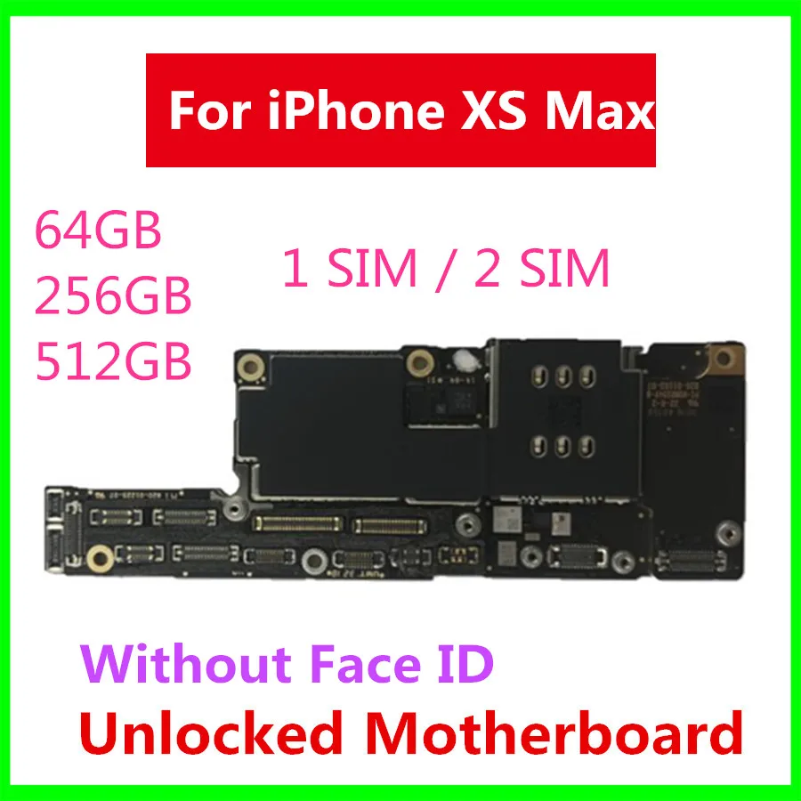 Оригинальная Разблокировка для iphone XS Max с/без лица ID материнская плата разблокированная Логическая плата для iphone XS Max хорошая работа