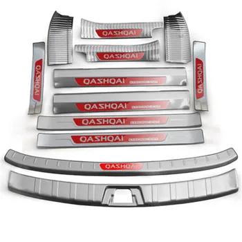 

For Nissan Qashqai J11 2016 2017 2018 high quality Stainless Steel Rear Bumper Protector Sill Scuff Plate/Door Sill Door Sill