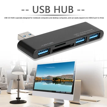 

5 In 1 Adapter High Speed PC 5Gbps Heat Resistant USB3.0 Hub TF Card Reader Stable For Desktop Laptop Gaming Plug And Play