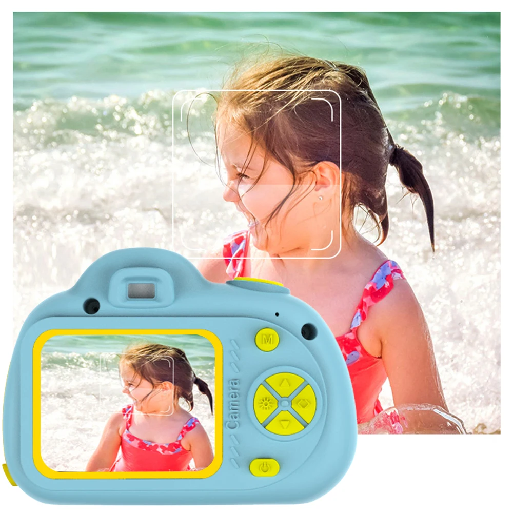 

2.0 Inch Color Children Camera 1080P HD Screen Mini Cute Digital Camera Toy Video Recorder Camcorder Chargable Photography Prop