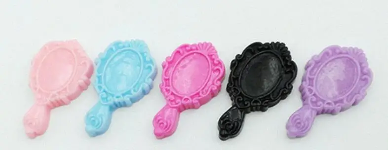 24x42mm Kawaii флаконы для духов зеркало моделирования расческа сумка плоские пластмассовые мультфильм DIY плоские резиновые кабошоны Декор телефона Скрапбукинг - Цвет: 24x42mm