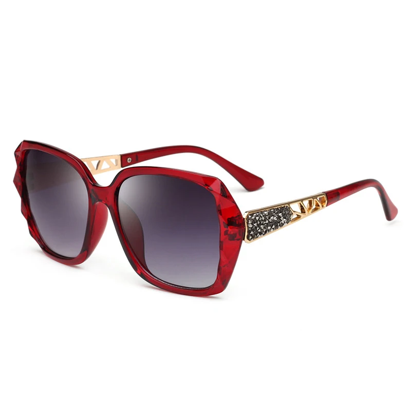 LEONLION дизайнерские женские солнцезащитные очки высокого качества Роскошные Большие женские очки Солнцезащитные очки женские винтажные Oculos Feminino - Цвет линз: Wine Red Gray
