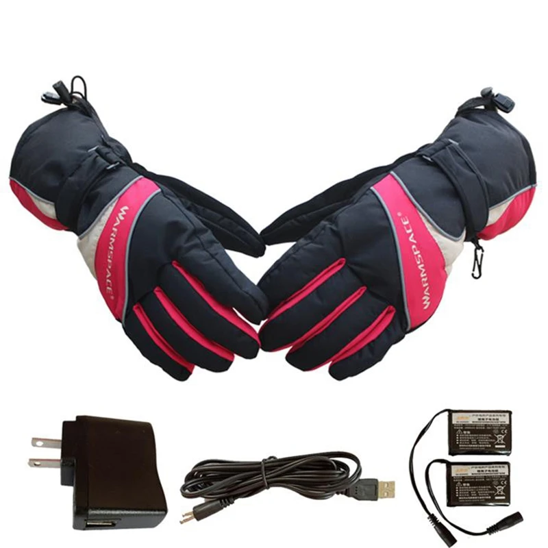 warmspace Ski Insulation Gloves Electric Heated Gloves Smart Control 3.7V 3600Mah Warm Gloves Winter Outdoor Sports Ski Bicycle