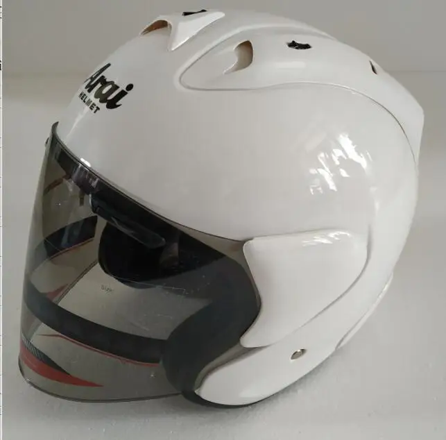 Arai R3 шлем мотоциклетный шлем с открытым мотокроссом размер шлема: S M L XL XXL, Опционный трехцветный объектив 3 - Цвет: black