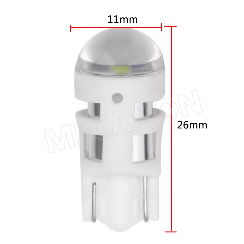 T10 3030 1SMD Car led wide bulb modified license plate light door light-5-水印