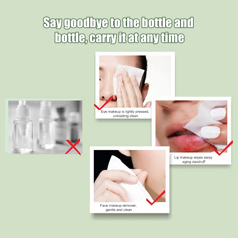 10pcs Aloe Vera Pure Extract Soft Moisturizing Makeup Removal Towel Removing Wipes