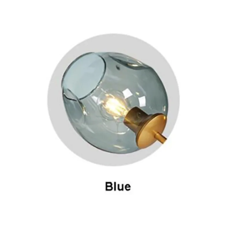 Скандинавский светодиодный светильник, подвесной светильник s Lustre, подвесной светильник для столовой, регулируемый Золотой/черный светильник, стеклянный подвесной светильник - Цвет корпуса: F