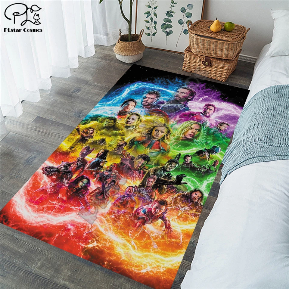 New Superman/Batman/US Captain/The Avenger Carpets Soft Flannel 3D Printed Rugs Mat Rugs Anti-slip Large Rug Carpet-13