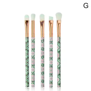 

5pcs Marble style Makeup Brushes Set Face Foundation Cosmetic Concealer Blush Tool Eyebrow Professional Eyeliner Powder Bea W6K0