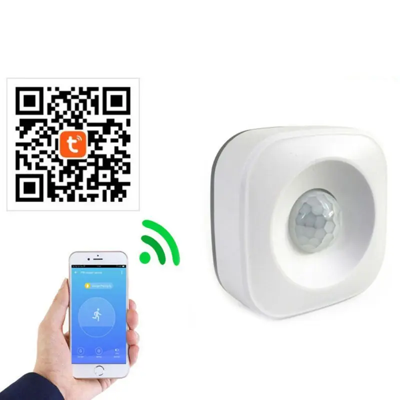

WiFi Smart Home PIR Motion Sensor Wireless Infrared Detector Security Burglar Alarm System for Home Office Use Supplies