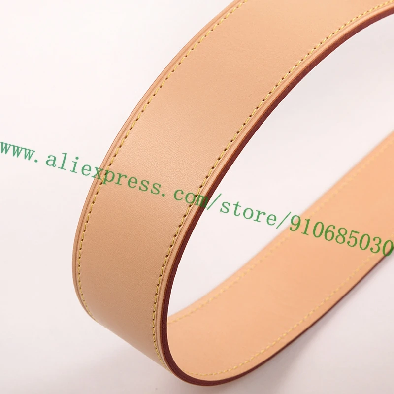 Genuine Vachetta Leather Bag Strap For Luxury Designer Lady Handbag Women Purse Tote Shoulder Carry Belt Non-adjustable 95*4cm