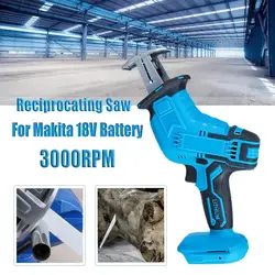 Serra elétrica 3000 rpm/min velocidade variável sem fio reciprocating corte lâminas de serra stepless mudança adaptada para makita 18v bateria