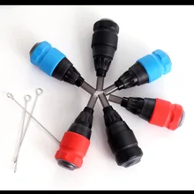 10 шт Татуировка ручка одноразовая Силиконовая ручка одна игла ручка иглы татуировки регулируемая ручка Нескользящая Татуировка mchine