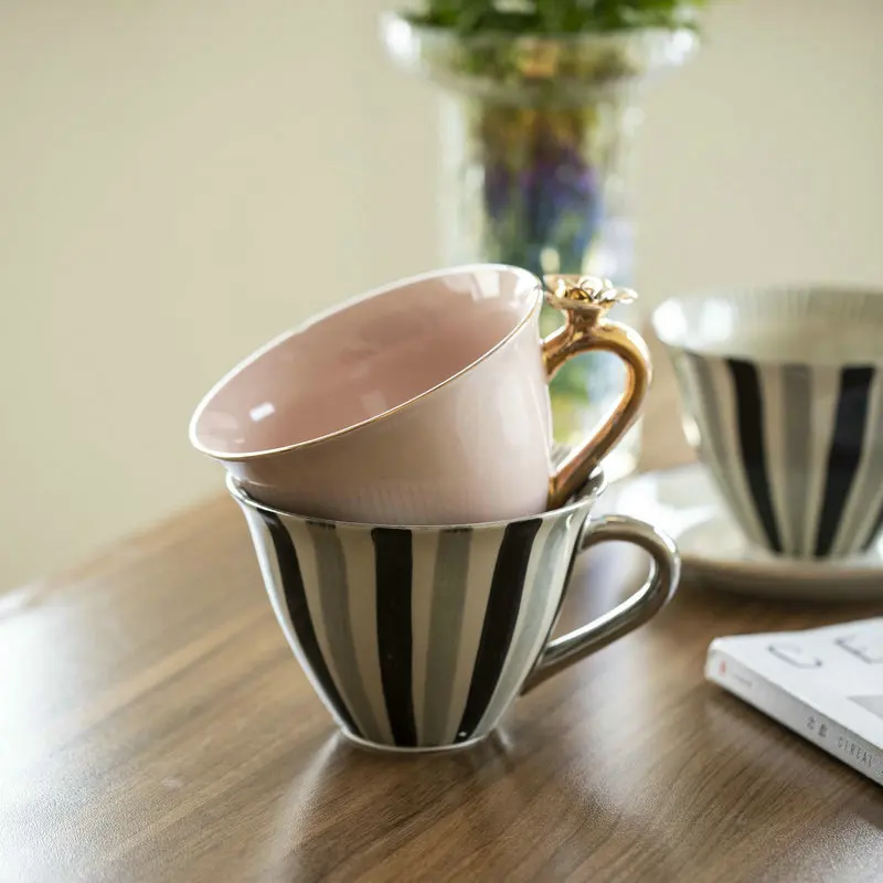 

Coffee Cup Bicchiere Ceramic Milk With Tray Home Drinkware Office Best Christmas Tasse Gift For Lovers Tazas De Café