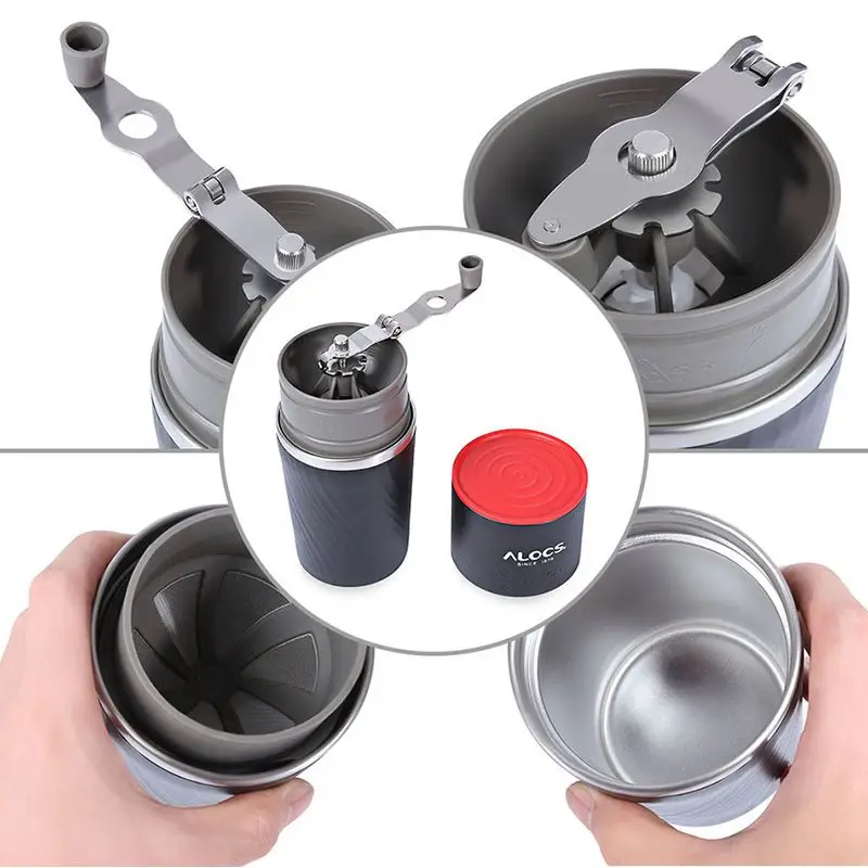  Alocs CW-K16 4 In 1 Camping Travel Coffee Cup Grinding Machine Brewed Coffee Bean Grinder Mug