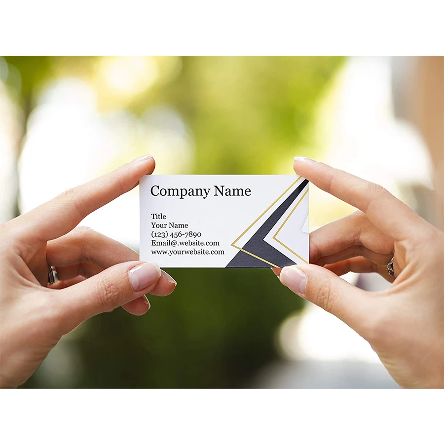 200Pcs Custom Printed Business Cards Thick Sturdy Stock 300GSM Paper Card VIP Cards