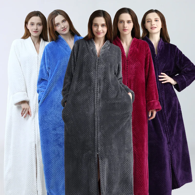 Flannel Bridesmaid Dressing Gown Women Winter Dressing Gowns Women