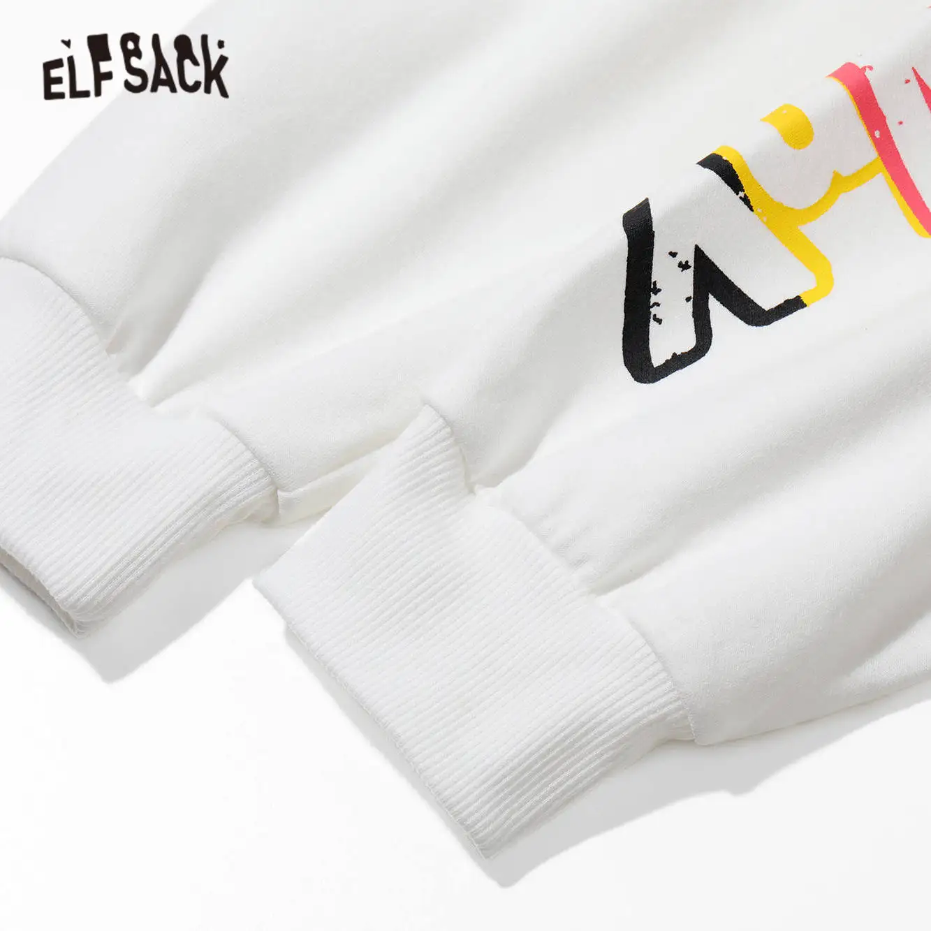 ELFSACK Harajuku Cartoon Print Casual Oversize