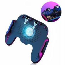 H6 PUBG игровой контроллер геймпад охлаждающий вентилятор стрельба металлическая кнопка пуска свободный огонь Джойстик Геймпад для iPhone Android мобильный телефон
