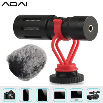 

ADAI MC-M4A1 metal microphone wind and noise reduction microphone 3.5 mm jack for all SLR camera microphones
