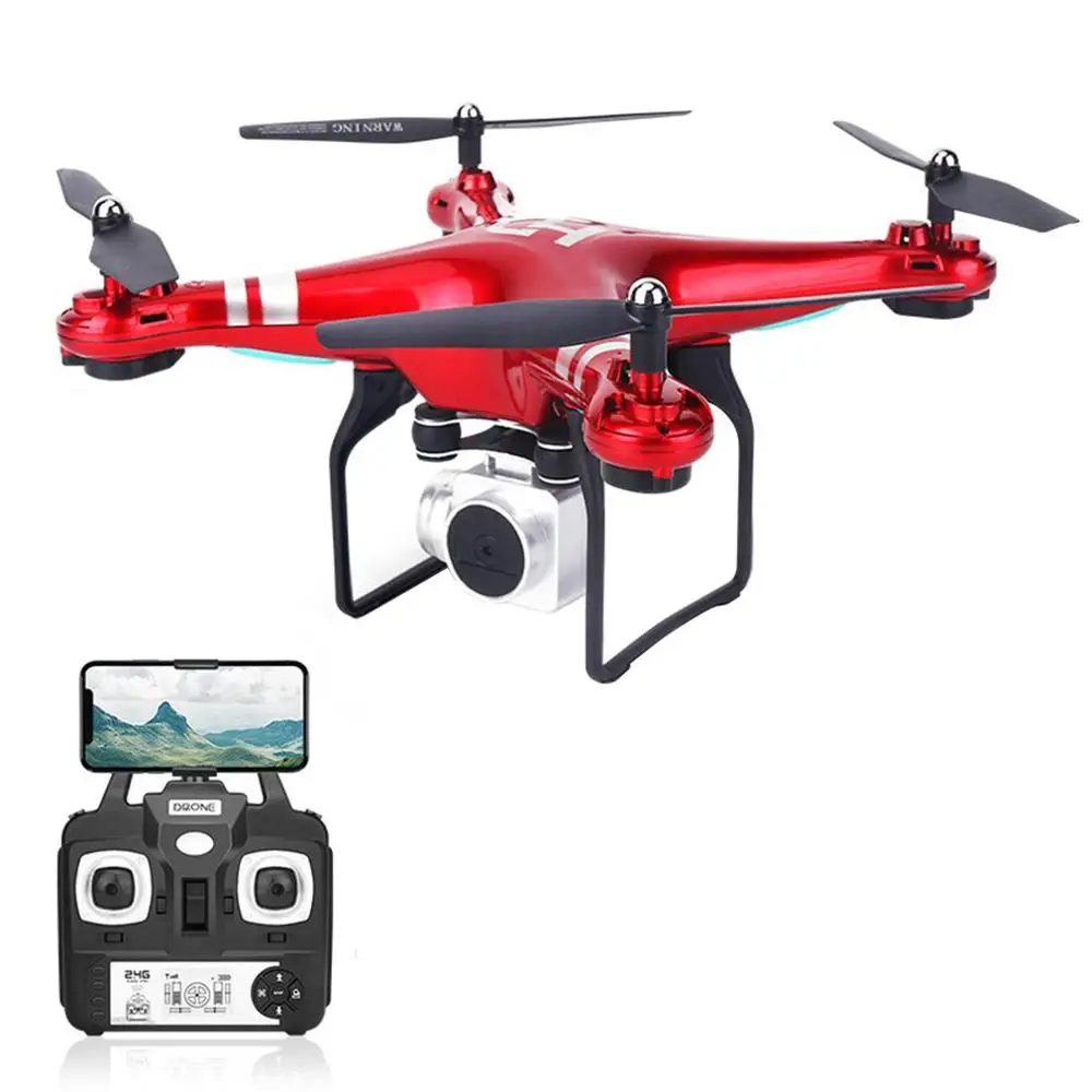 5m red 3cell Wifi камера SH5HD FPV Дрон Радиоуправляемый квадрокоптер видео высота с 1 батареей 2,4 ГГц 4 канала 6 осей гироскоп Радиоуправляемый Дрон - Цвет: 5m red 3cell