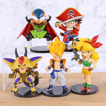 

Dragon Ball Z Son Goku Gohan Lunchi Gogeta Hirudegan WCF World Collectible Figures Dolls Toys 5pcs/set