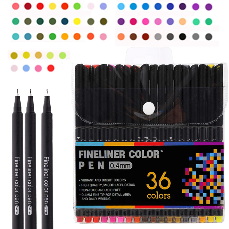 Fineliner ручка фетровый наконечник искусство Рисование маркером лайнер эскизная ручка дизайн товары для профессионального искусства Fineliner набор ручек