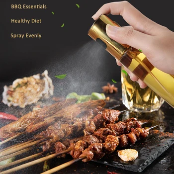 

BBQ Baking Spray Bottle Oil Sprayer Oiler Pot BBQ Barbecue Cooking Tool Can Pot Cookware Kitchen Tool ABS Olive Pump Glasses