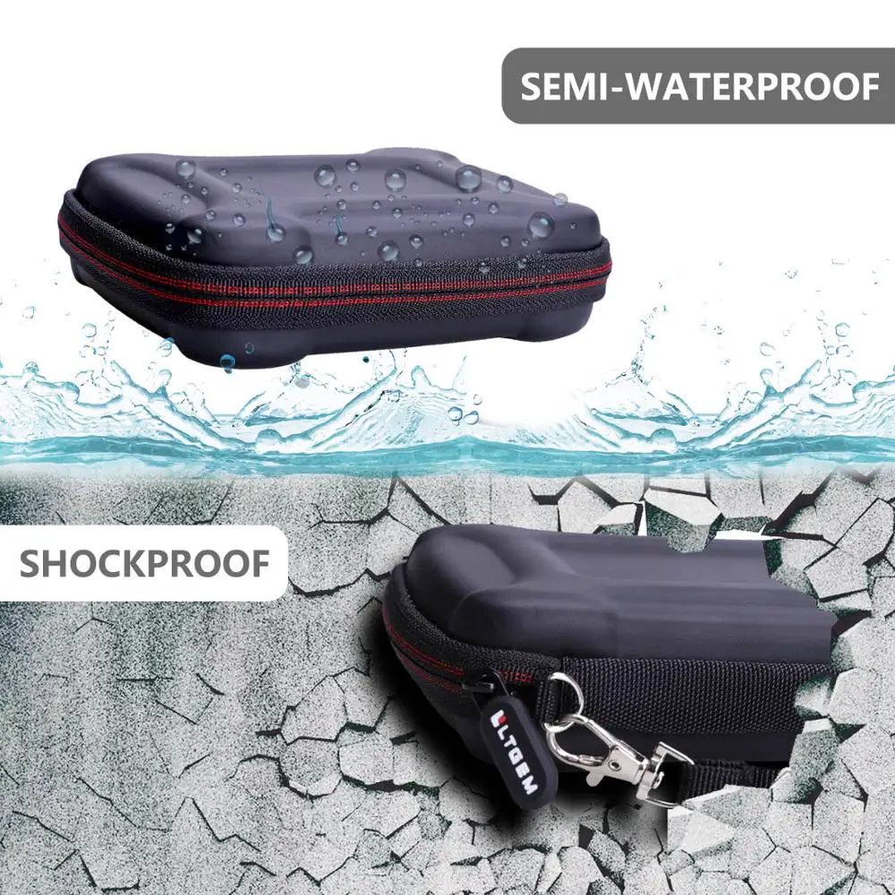 LTGEM Waterproof EVA Hard Case for Samsung T7 Touch Portable SSD-500GB-USB 3.2 (MU-PC500S/WW)